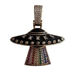 GLD UFO Gold Rainbow Pendant - READ DESC.